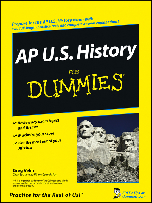 Title details for AP U.S. History For Dummies® by Greg Velm - Wait list